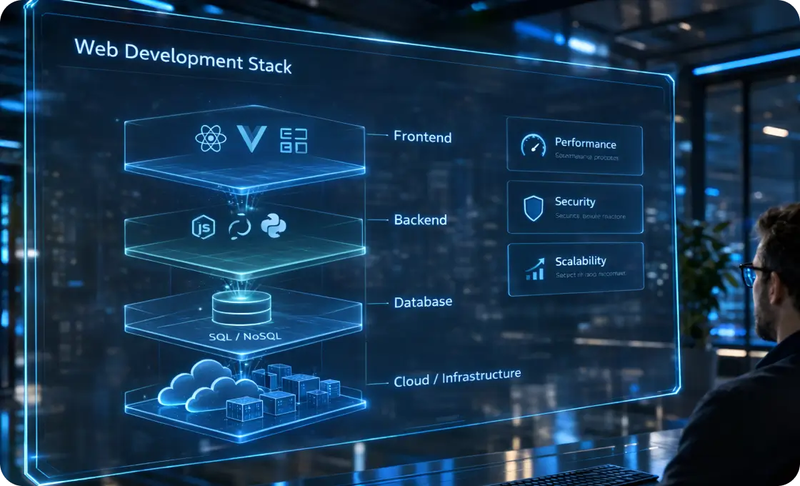 How to Choose the Right Web Development Stack Blogs Listing Page Image