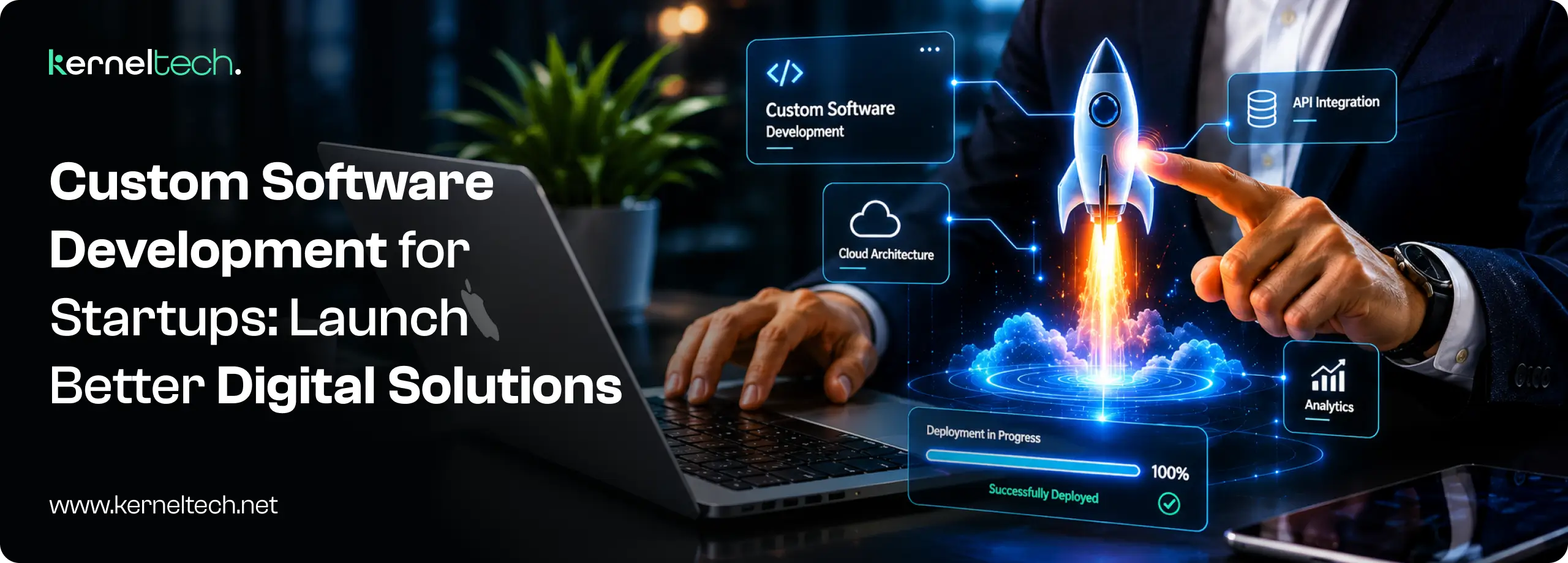 Custom Software Development for Startups_ Blog Detail Page Image